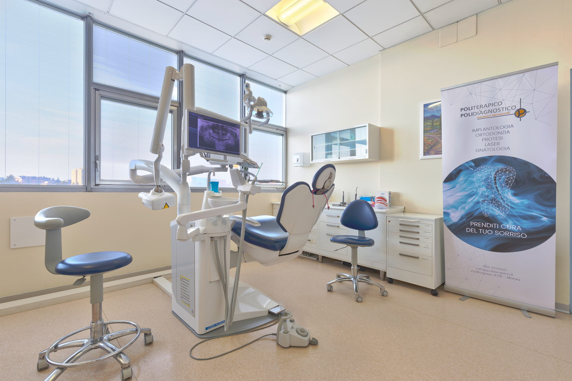 fotografia di interni studio dentistico